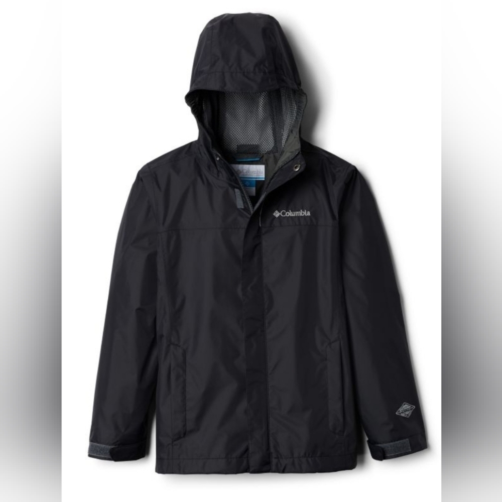 Columbia boys black rain jacket
